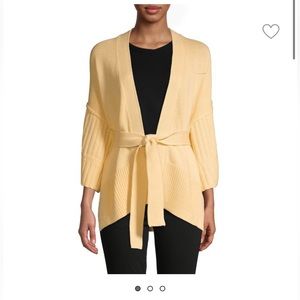 Brochu Walker Wide-Sleeve Cotton Cardigan Size S